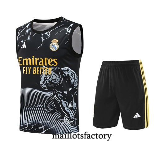 Achat Maillot d'entrainement Real Madrid Debardeur 2024/25 noir Kit