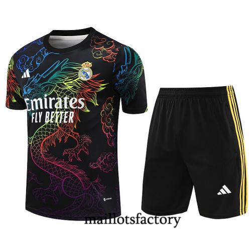 Vendre Maillot d'entrainement Real Madrid + Shorts 2024/25 noir Kit