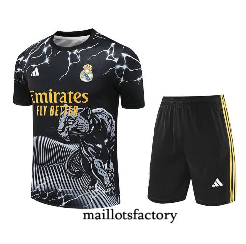 Nouveau Maillot d'entrainement Real Madrid + Shorts 2024/25 noir Kit