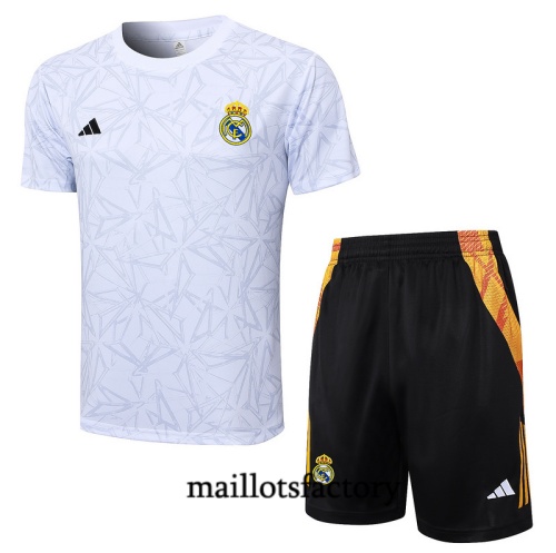 Vendre Maillot d'entrainement Real Madrid + Shorts 2024/25 Blanc Kit