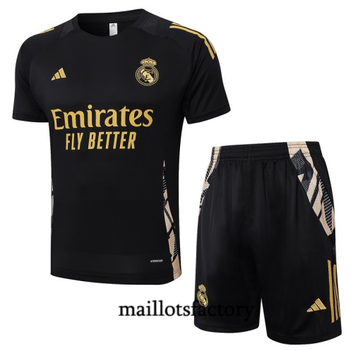 Site Maillot d'entrainement Real Madrid + Shorts noir Kit 2024/25