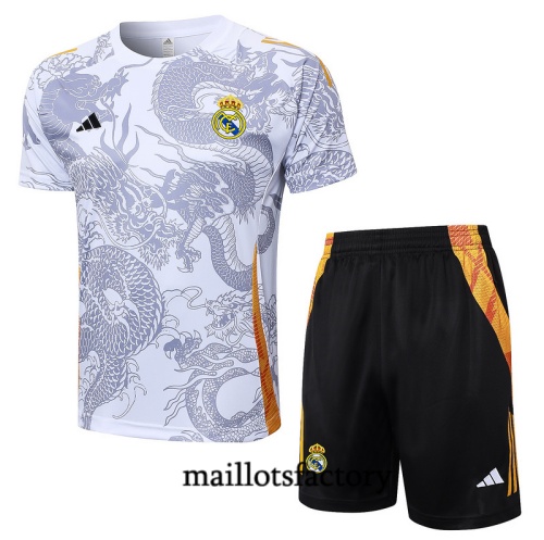 Achat Maillot d'entrainement Real Madrid + Shorts 2024/25 Blanc Kit