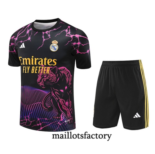 Soldes Maillot d'entrainement Real Madrid + Shorts 2024/25 noir Kit