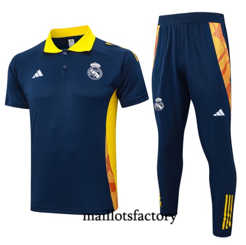 Achat Maillot d'entrainement Real Madrid polo 2024/25 Bleu marine Kit