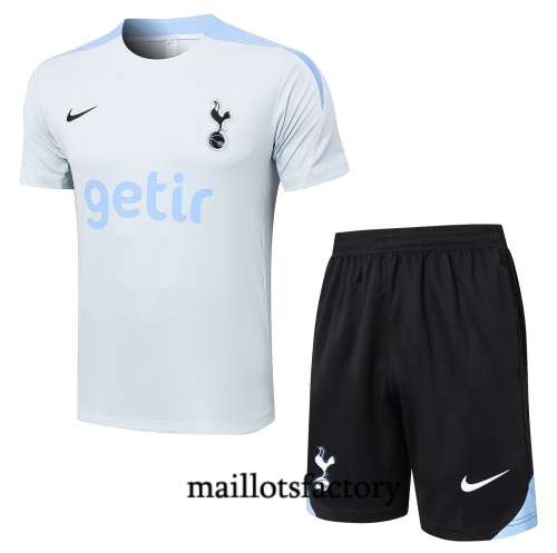 Achetez Maillot d'entrainement Tottenham Hotspur + Shorts 2024/25 gris clair Kit