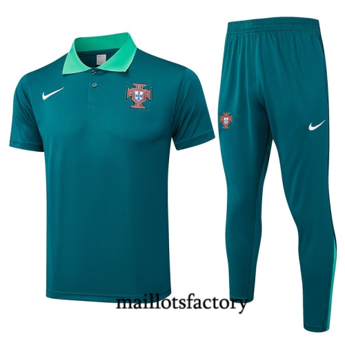 Nouveau Maillot d'entrainement portugal polo 2024/25 vert Kit