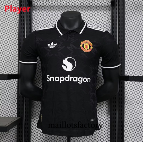 Grossiste Maillot du Player Manchester United 2024/25 Édition spéciale Noir