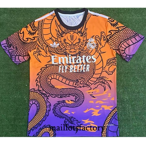 Choix Maillot du Real Madrid 2024/25 Training dragon Orange/Violet