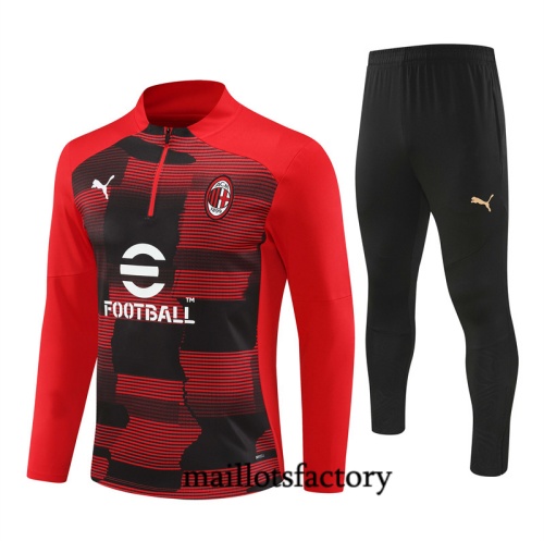 Nouveau Survetement Enfant AC Milan 2024/25 rouge