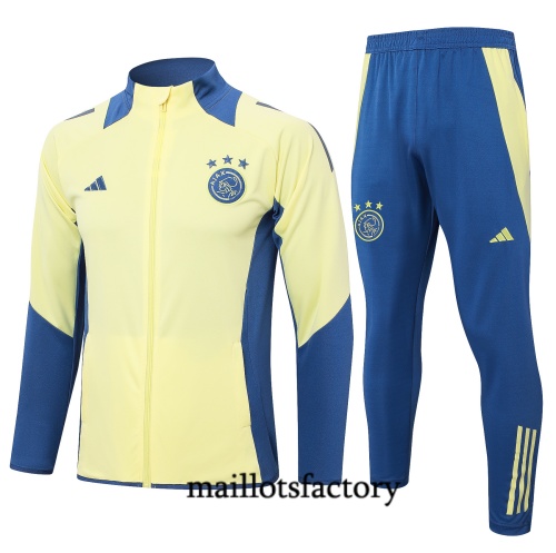 Achat Veste Survetement Enfant AFC Ajax 2024/25 jaune