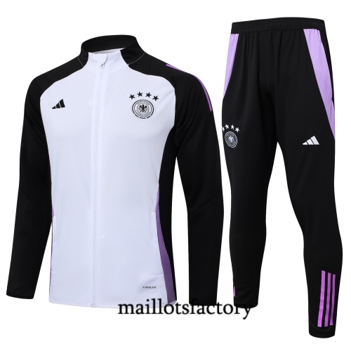 Prix Veste Survetement Enfant Allemagne 2024/25 Blanc