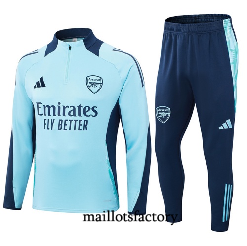 Grossiste Survetement Enfant Arsenal 2024/25 bleu clair