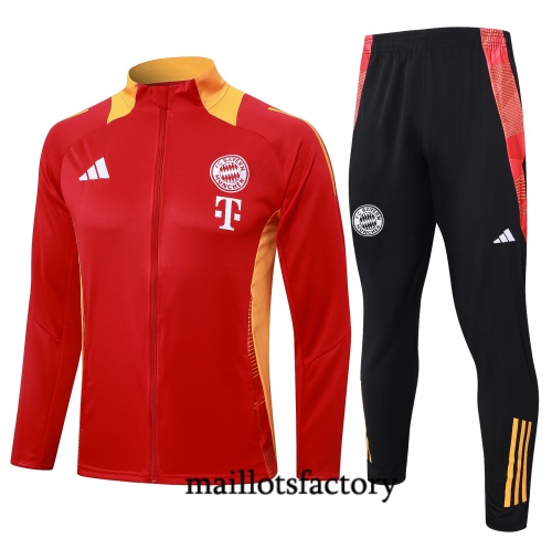 Soldes Veste Survetement Enfant Bayern Munich 2024/25 rouge