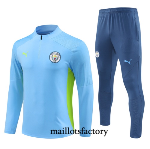 Grossiste Survetement Enfant Manchester City 2024/25 bleu clair