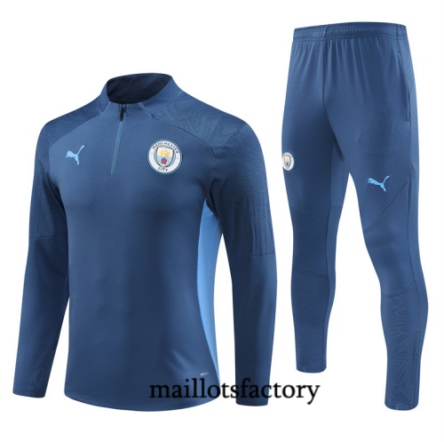 Achetez Survetement Enfant Manchester City 2024/25 Bleu marine