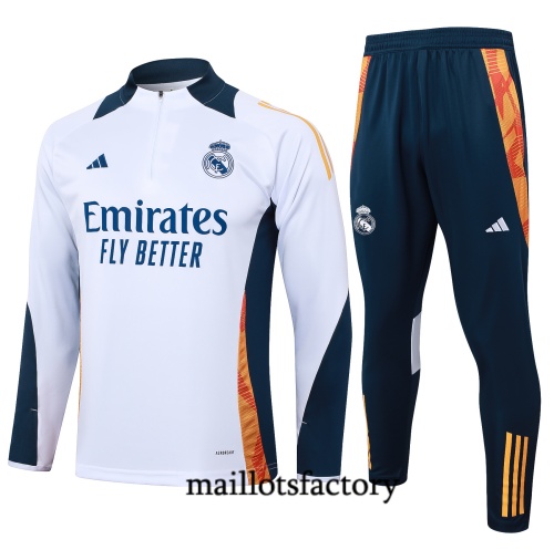 Achat Survetement Enfant Real Madrid 2024/25 Blanc