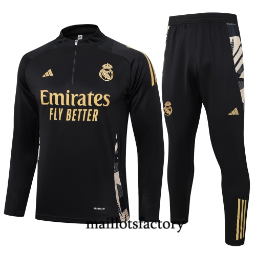 Soldes Survetement Enfant Real Madrid 2024/25 noir