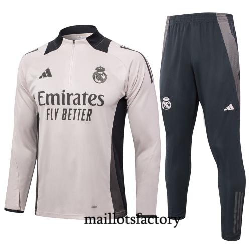 Soldes Survetement Enfant Real Madrid 2024/25 abricot