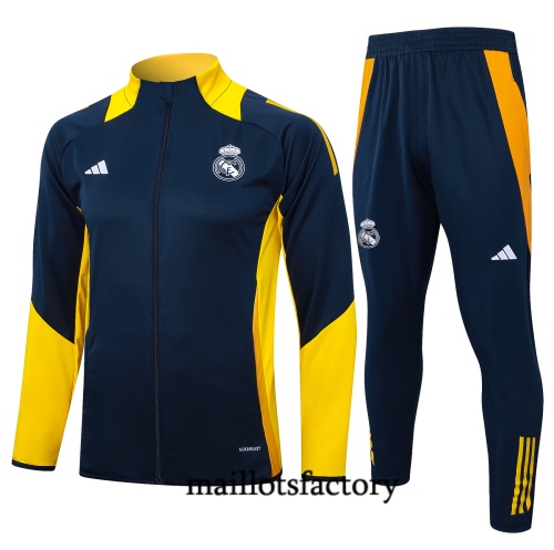 Nouveau Veste Survetement Enfant Real Madrid 2024/25 Bleu marine