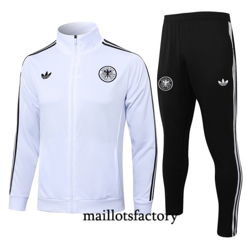 Nouveau Veste Survetement Allemagne 2024/25 Blanc