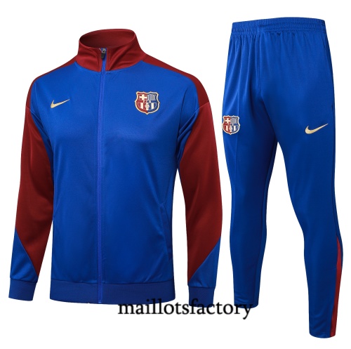 Site Veste Survetement Barcelone 2024/25 Bleu