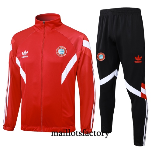 Nouveau Veste Survetement Bayern Munich 2024/25 rouge