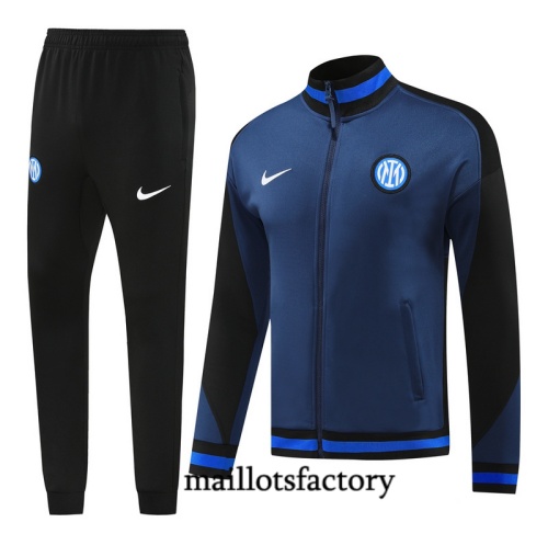 Soldes Veste Survetement Inter Milan 2024/25 Bleu marine