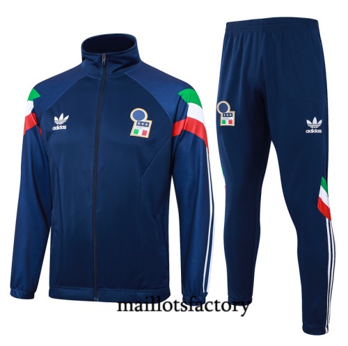 Achetez Veste Survetement Italie 2024/25 Bleu marine