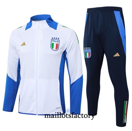 Achat Veste Survetement Italie 2024/25 Blanc