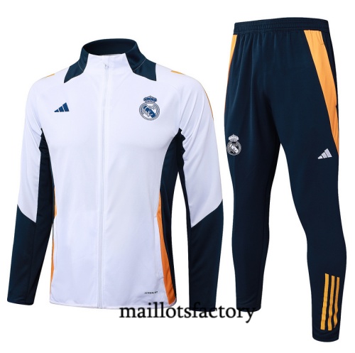 Achat Veste Survetement Real Madrid 2024/25 Blanc