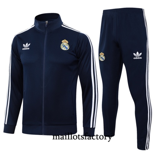 Vendre Veste Survetement Real Madrid 2024/25 Bleu marine