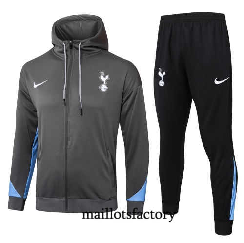 Achetez Veste Survetement Tottenham Hotspur à Capuche 2024/25 Gris