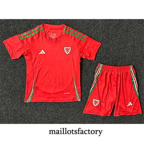 Maillotsfactory 3176 Maillot du Pays de Galles Enfant 2024/25 Domicile