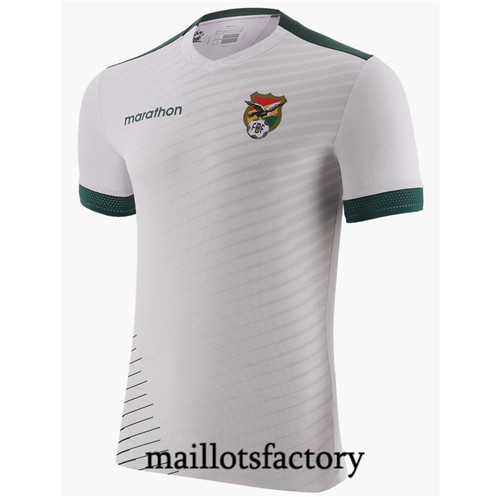 Maillotsfactory 3363 Maillot du Bolivie 2023/24 Exterieur Blanc