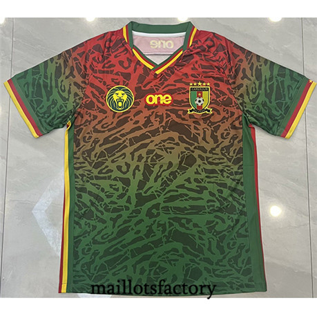 Maillotsfactory 3368 Maillot du Cameroun 2024/25 Édition spéciale Rouge/Vert