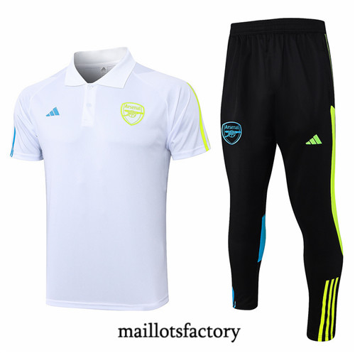 Maillotsfactory 3885 Maillot du Arsenal polo 2024/25 Blanc