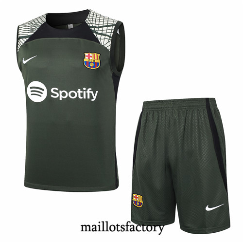 Maillotsfactory 3854 Maillot du Barcelone Debardeur 2024/25 vert foncé