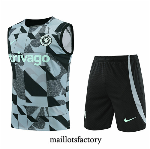 Maillotsfactory 3892 Maillot du Chelsea Debardeur 2024/25 bleu clair