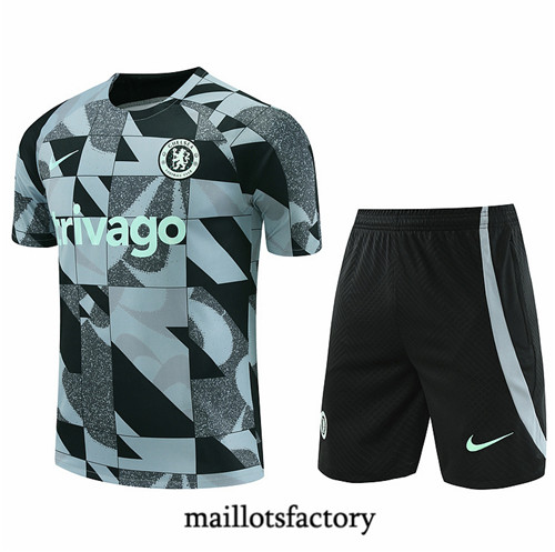 Maillotsfactory 3888 Maillot du Chelsea + Shorts 2024/25 bleu clair