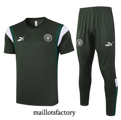 Maillotsfactory 3894 Maillot du Manchester City polo 2024/25 vert foncé