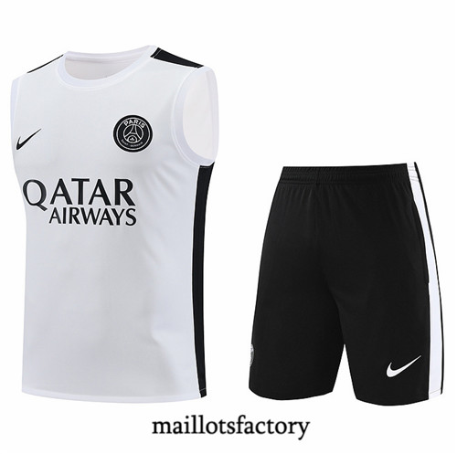 Maillotsfactory 3869 Maillot du Paris PSG Debardeur 2024/25 Blanc