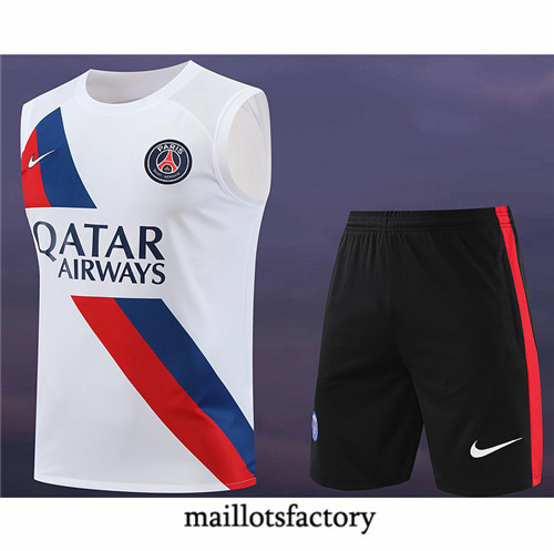 Maillotsfactory 3870 Maillot du Paris PSG Debardeur 2024/25 Blanc