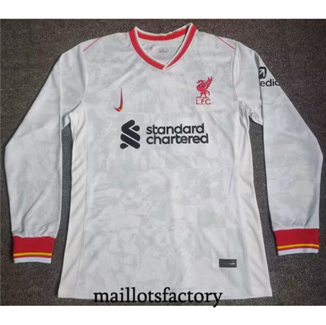 Maillotsfactory 3576 Maillot du Liverpool 2024/25 Manche Longue Blanc