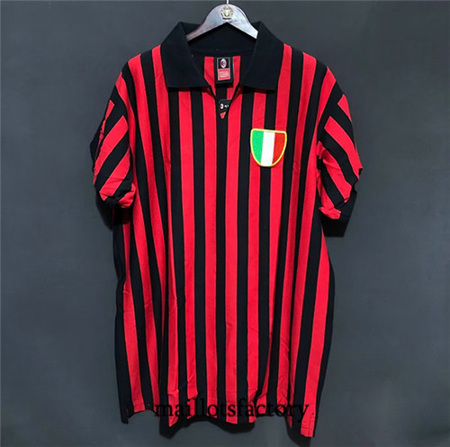 Maillotsfactory 3672 Maillot du Retro AC Milan 1962-63 Domicile