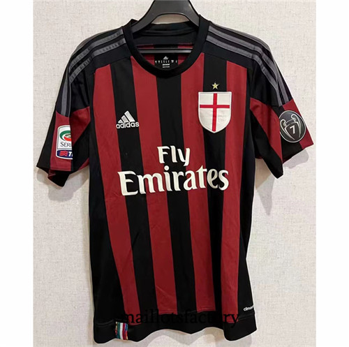 Maillotsfactory 3671 Maillot du Retro AC Milan 15-16 Domicile