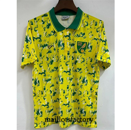 Maillotsfactory 3592 Maillot du Retro Norwich City 1992-94 Domicile