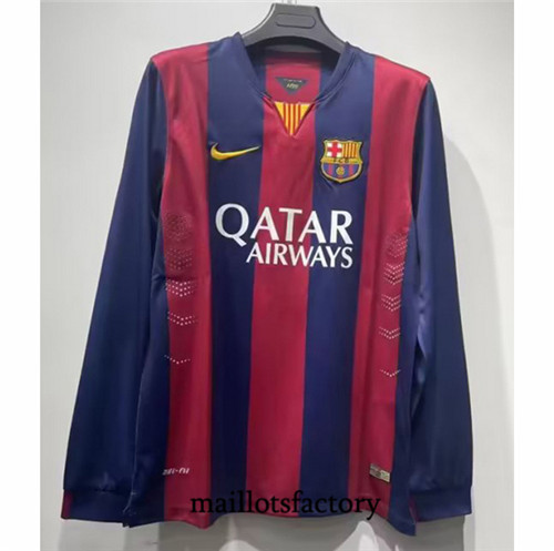 Maillotsfactory 3608 Maillot du Retro Barcelone 2014-15 Domicile Manche Longue