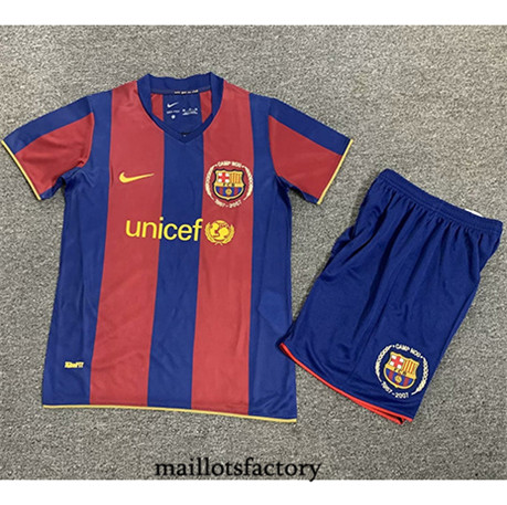 Maillotsfactory 3201 Maillot du Retro Barcelone Enfant 2007-08 Domicile