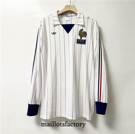 Maillotsfactory 3635 Maillot du Retro France 1980-82 Exterieur Manche Longue