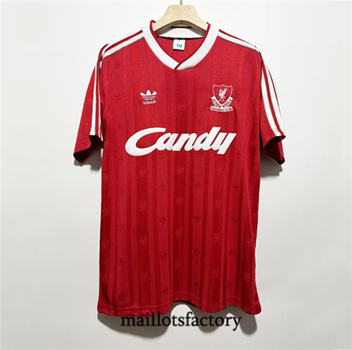 Maillotsfactory 3653 Maillot du Retro Liverpool 1988-89 Domicile